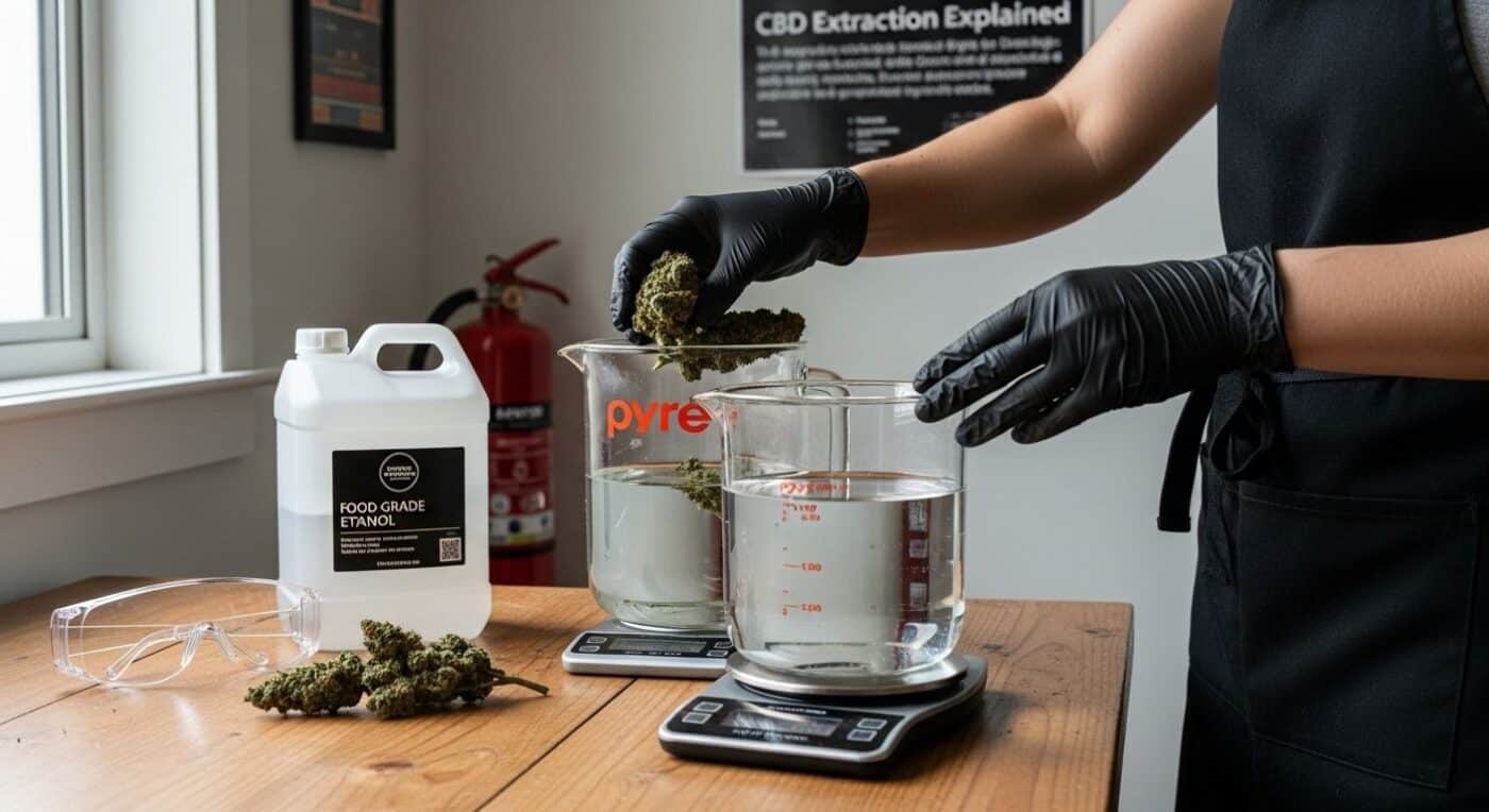 CBD extraction preparation
