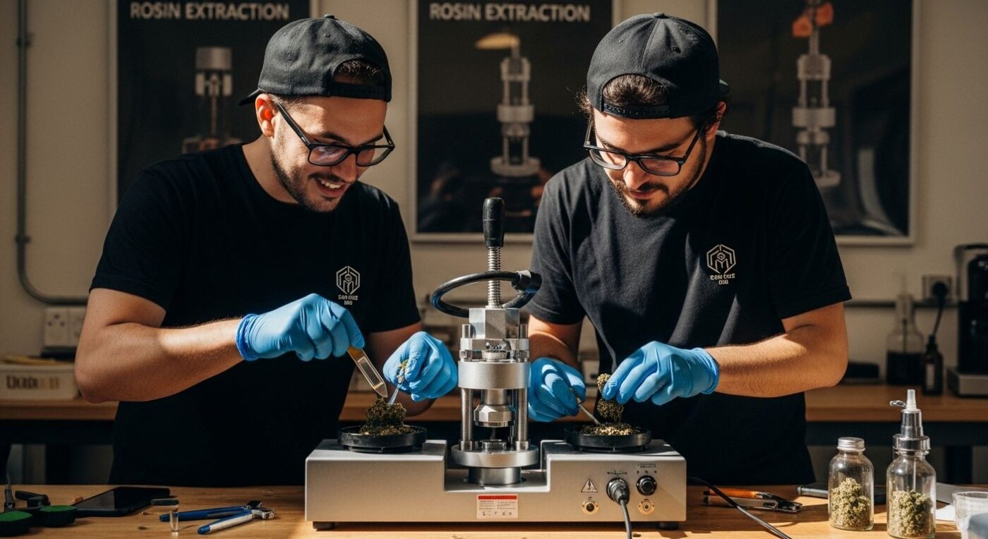rosin extraction process photo
