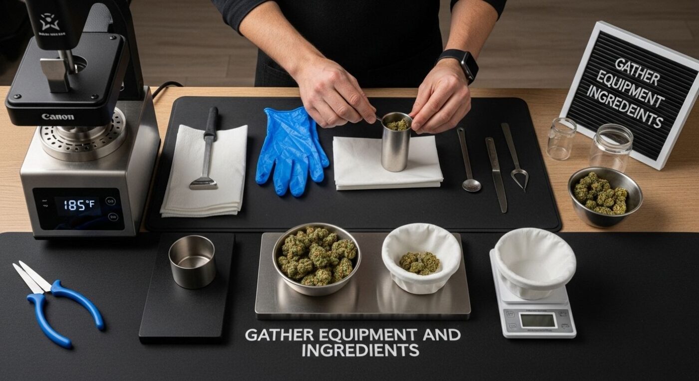 solventless extraction, guide, step one