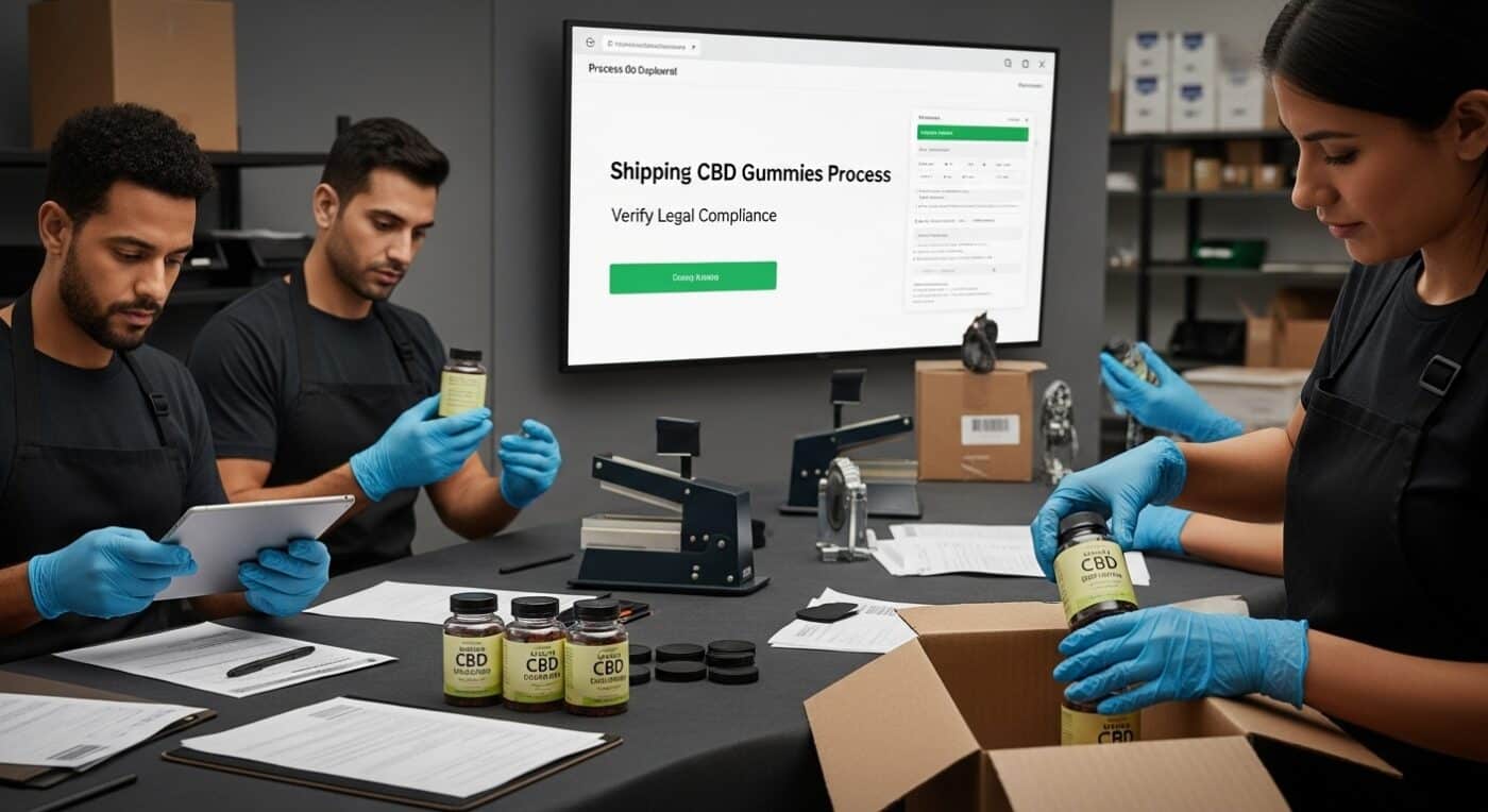 shipping cbd gummies process