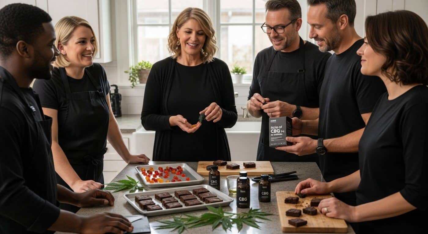 CBG edibles kitchen gathering