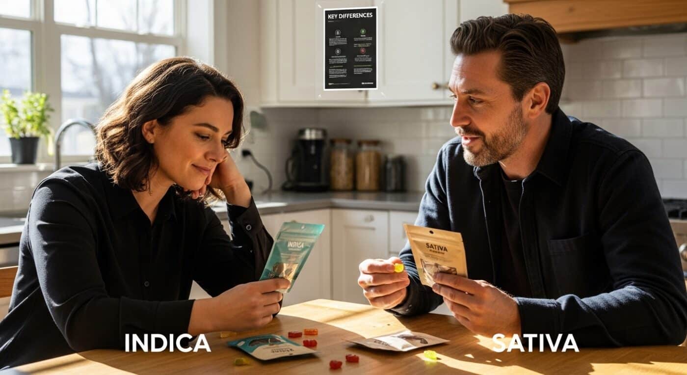 indica vs sativa gummies